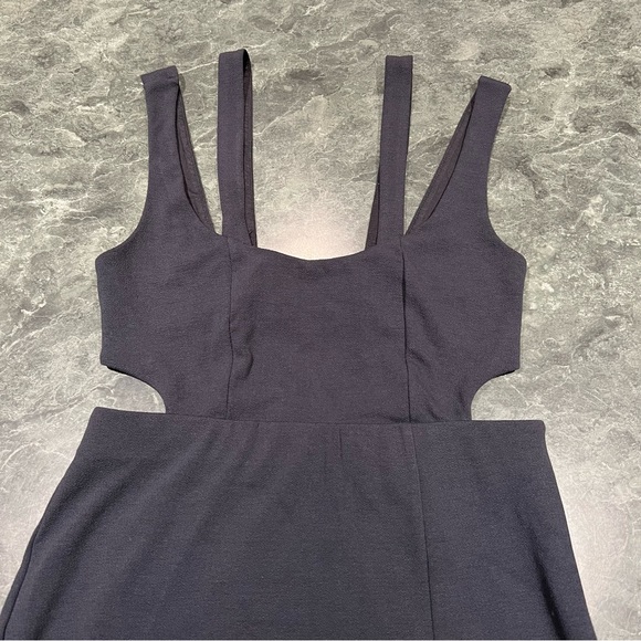 Maeve Dress Navy Blue Open Back Knit Maxi Dress Size Medium Anthropologie NWT - Picture 2 of 12